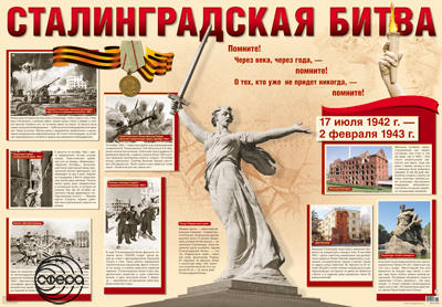 Плакат А1 Сталинградская битва