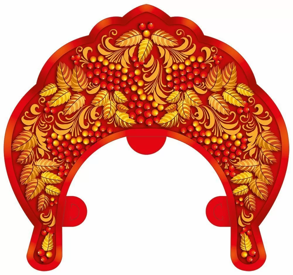 Кокошник «Листочки и ягоды»